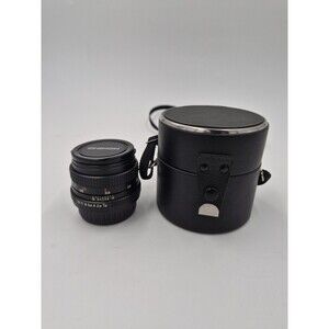 Chinon 50mm F/1.9 Auto Manual Focus Lens For Pentax K Mount With Case Vintage